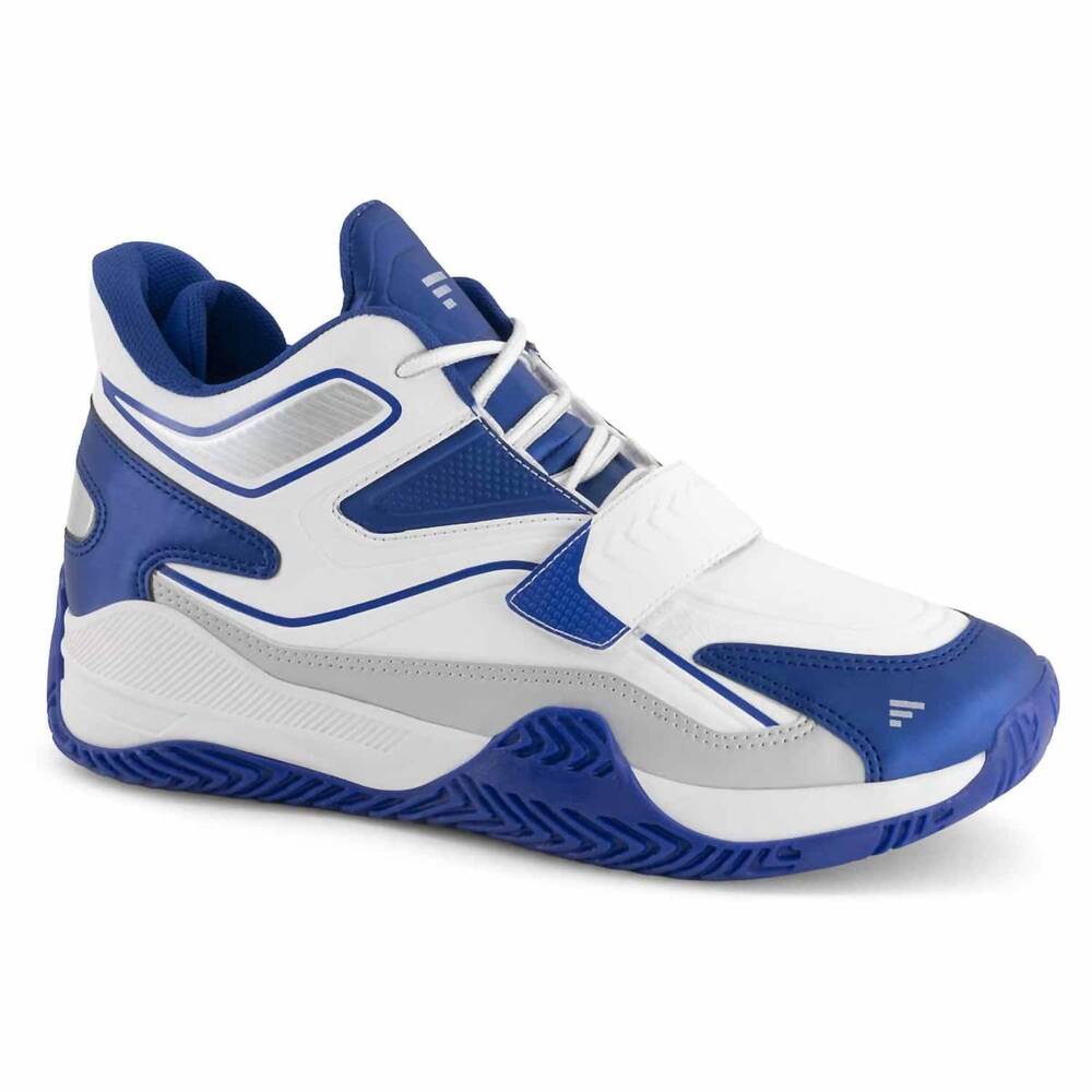 NEW FERRATO men's high top basketball sneakers in white